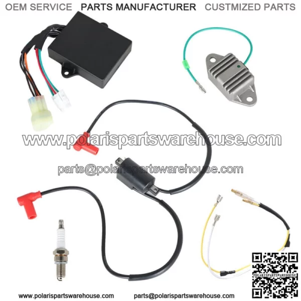 For BANSHEE 350 1997-2006 Ignition Coil Igniter CDI BOX Regulator Spark Plug Kit - Image 5
