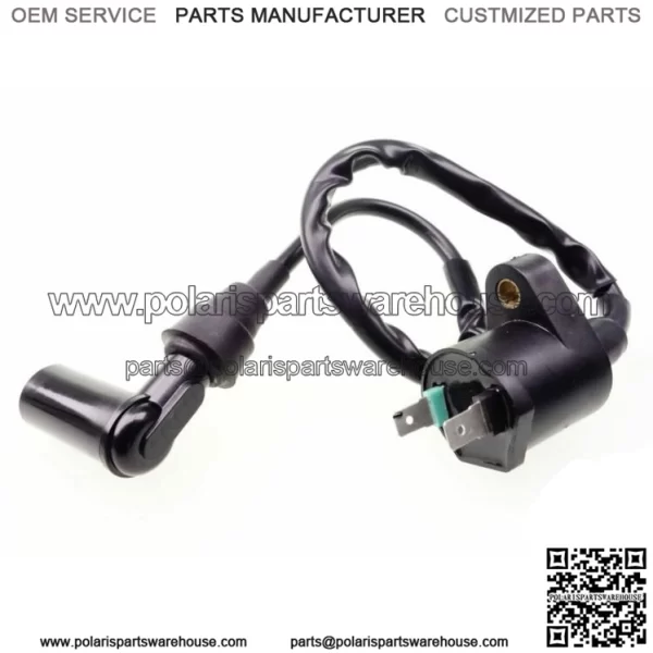 Ignition coil + spark plug connector set for Peugeot Vivacity 50 45 km/h 2T