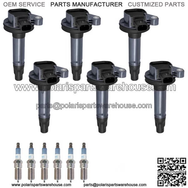 6 Ignition Coil & Motorcraft Spark Plug For Ford Mustang Explorer Lincoln UF553 (For: Ford F-150)