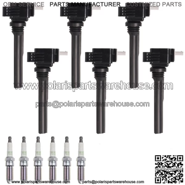 Set of 6 Ignition Coil & NGK Platinum Spark Plug for 17-19 Ford F-150 UF826 (For: Ford F-150)