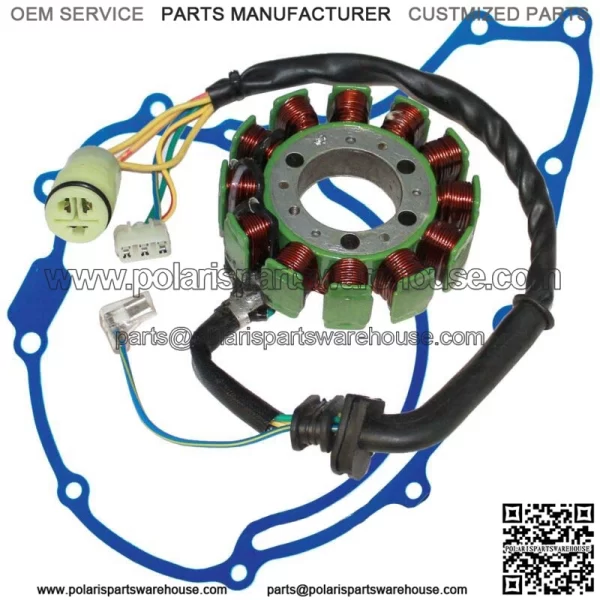 Stator & Gasket for Honda TRX300 TRX-300 Fourtrax 300 1992 1993-2000 **12 POL** For: Honda