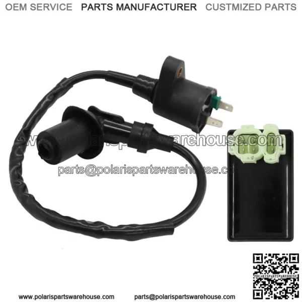 ATV Ignition Coil & CDI Box 88-99 Fit For Honda TRX300 Fourtrax 300 TRX300FW 2X4 For: Honda - Image 3