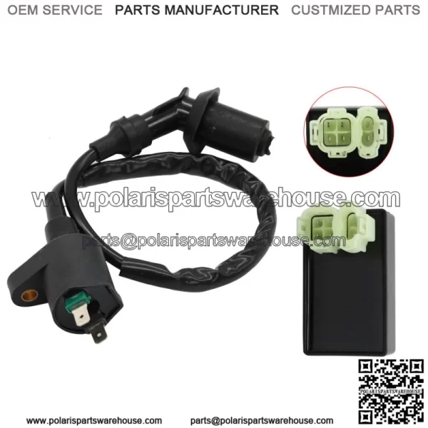 ATV Ignition Coil & CDI Box 88-99 Fit For Honda TRX300 Fourtrax 300 TRX300FW 2X4 For: Honda - Image 4