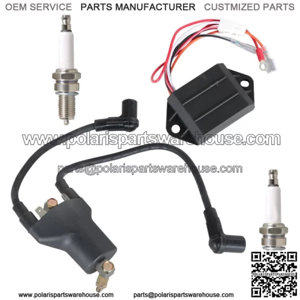 For EZGO Golf Cart 4 Cycle Gas 1996-1998 Ignition Coil CDI Ignitor AC Spark Plug