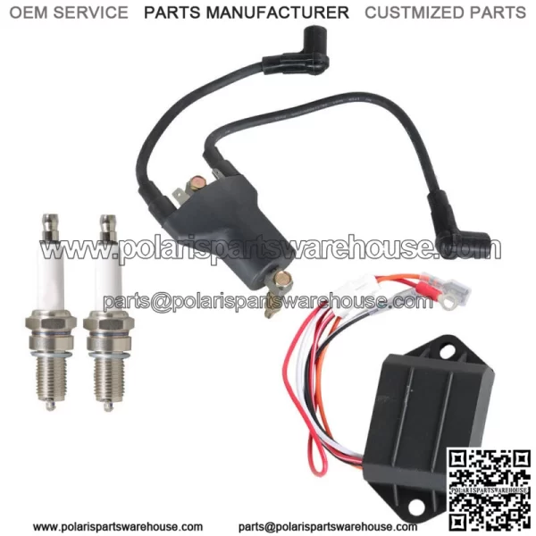 For EZGO Golf Cart 4 Cycle Gas 1996-1998 Ignition Coil CDI Ignitor AC Spark Plug - Image 2