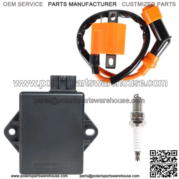 Ignition Coil Spark Plug CDI For Polaris Trail Boss 325 2000-2002 3086484 NEW - Image 2