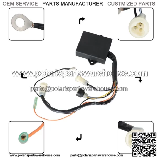 Ignition Coil Spark Plug CDI Box For Yamaha Big Bear 350 YFM350FW 4x4 1990-1994 - Image 3