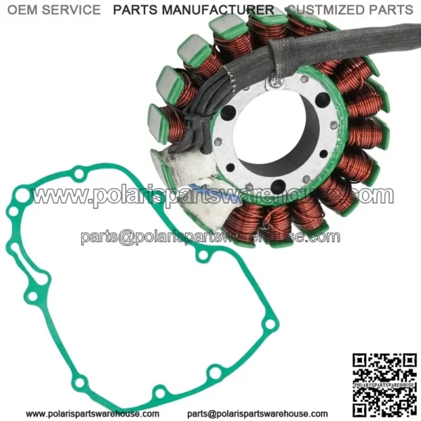 Stator & Left Crankcase Gasket for Honda TRX450ER 2006 2007 2008 2009 12 13 14 (For: Honda) - Image 5