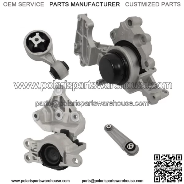 For 2014-2016 Nissan Rogue 2.5L Engine - Auto Transmission 4pc Motor Mount Kit - Image 2