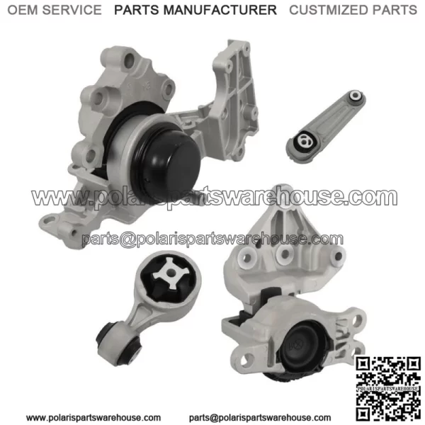 For 2014-2016 Nissan Rogue 2.5L Engine - Auto Transmission 4pc Motor Mount Kit - Image 4