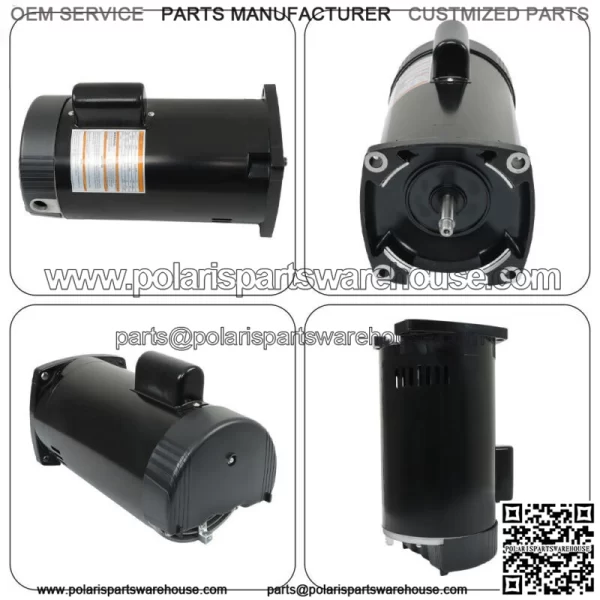 2 HP 3450 RPM 56Y Frame 230V Square Flange Pool Motor Century # B2855 - Image 3