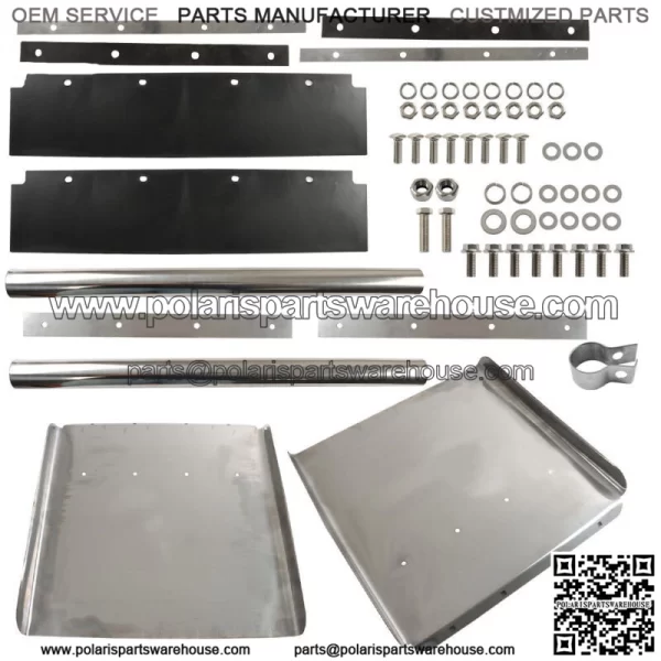 Quarter Fender Set 24" x 24" Stainless Steel Semi Truck
