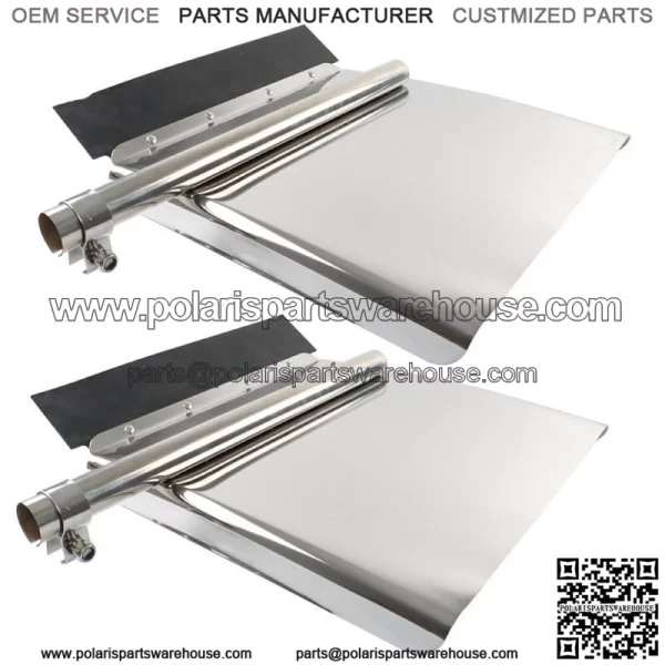 Quarter Fender Set 24" x 24" Stainless Steel Semi Truck - Image 4