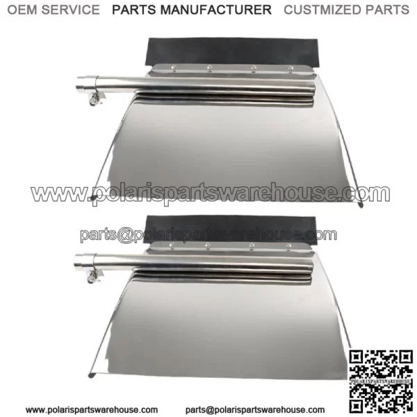Quarter Fender Set 24" x 24" Stainless Steel Semi Truck - Image 5