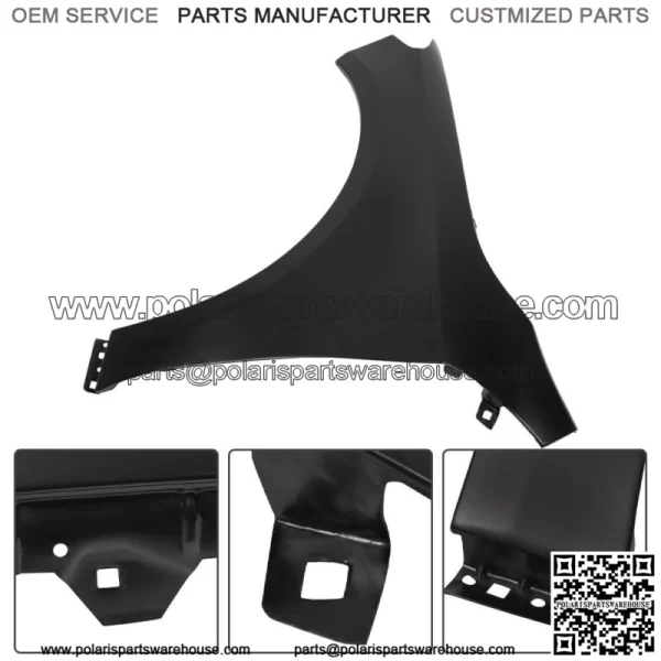 Fit For 2014-2019 Mercedes Benz CLA250 Fender Front Left Side Steel Primed - Image 2
