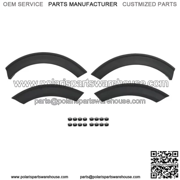 New Rear Left&Right Fender Flares For 2020-2021 Ford Explorer Black 4pcs