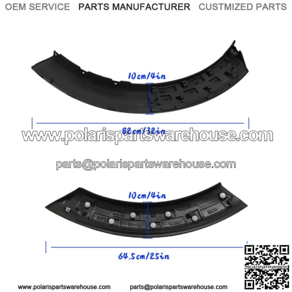 New Rear Left&Right Fender Flares For 2020-2021 Ford Explorer Black 4pcs - Image 3
