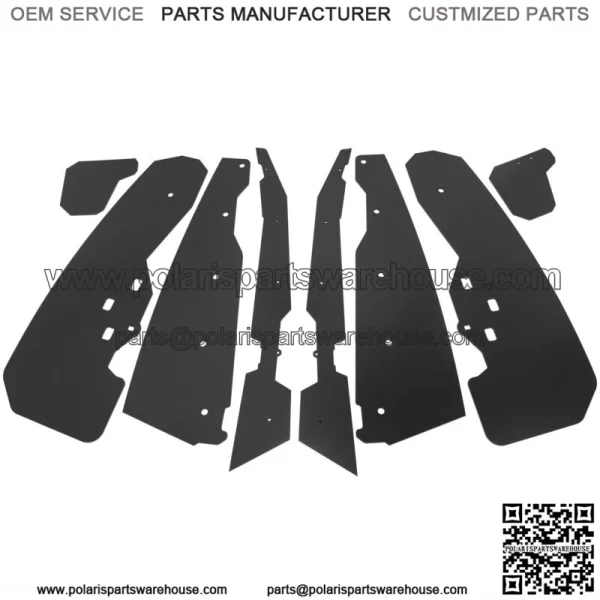 Extended Fender Flares Mud Flaps For 2014-2021 Polaris RZR XP 1000 & XP 1000 4 (For: Polaris) - Image 2