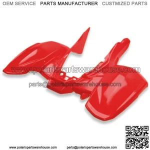 NEW POLARIS PREDATOR 500 FIGHTING RED REAR FENDER PLASTIC PLASTICS (For: Polaris)