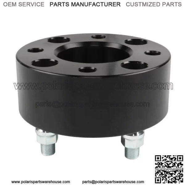 Wheel Spacers 2" 4x101.6mm Hub Bore 62mm Thread Size 1/2"x20 Black 4Pcs - Image 5
