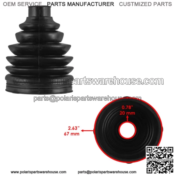 Front Axle Outer CV Boot Kit for Polaris Sportsman 800 EFI 2007 2008 2009 2010 For: Polaris Sportsman 800 - Image 2