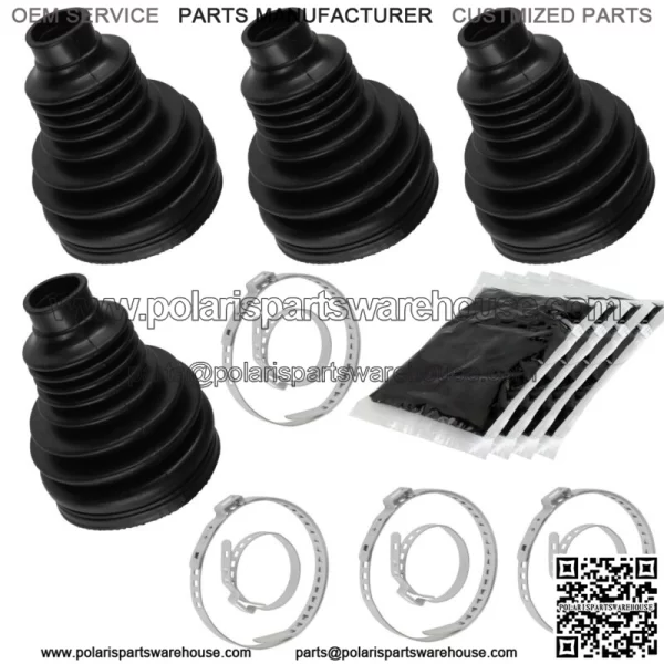2 Rear Axle Inner And Outer CV Boot Kits for Polaris Sportsman 800 EFI 2008-2010 For: Polaris Sportsman 800 - Image 3