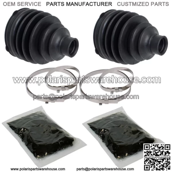 Front Axle Inner Outer CV Boot Kit for Polaris Sportsman Touring 800 EFI 08-09 For: Polaris Sportsman 800