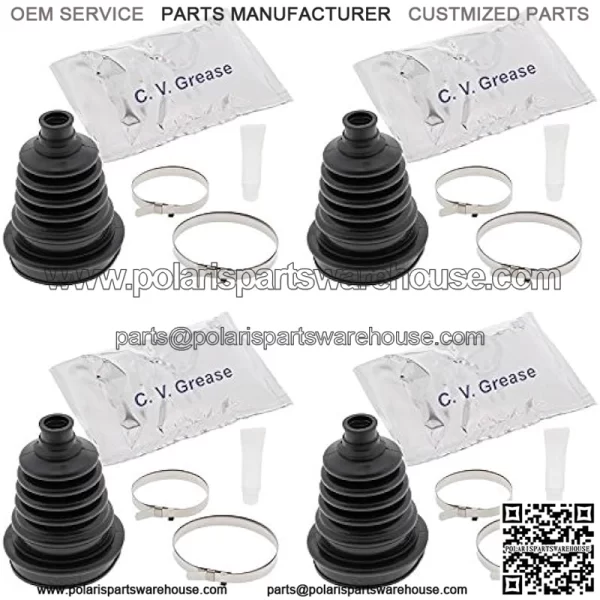 Complete Front Inner & Outer CV Boot Repair Kit for Suzuki LT-A400F Eiger 4wd 2003