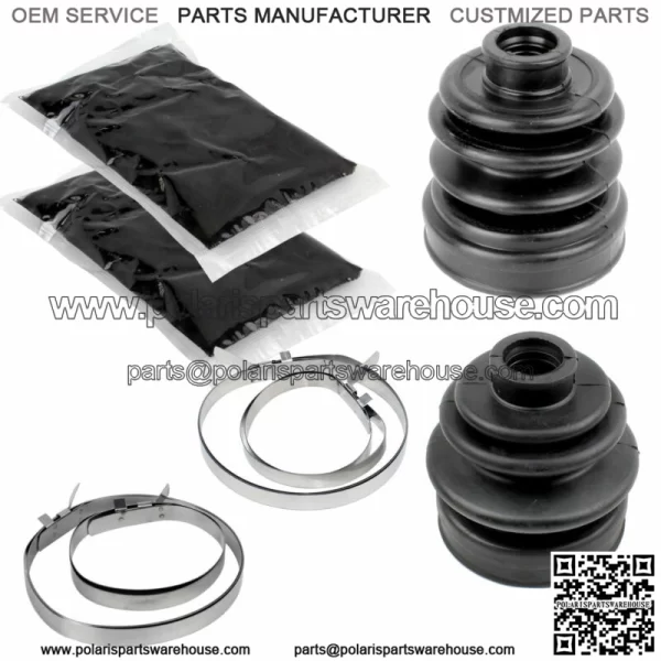 Rear Axle Inner Outer CV Boot Kit for Yamaha Rhino 660 YXR660F 4WD 2005-2007 (For: 2006 Yamaha Rhino 660)