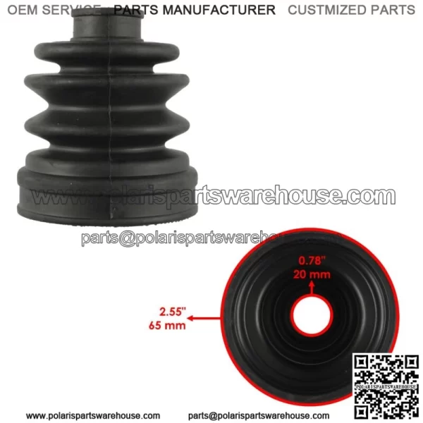 2 Rear Axle Inner Outer CV Boot Kit for Yamaha Rhino 660 YXR660F 4WD 2005-2007 (For: 2006 Yamaha Rhino 660) - Image 4
