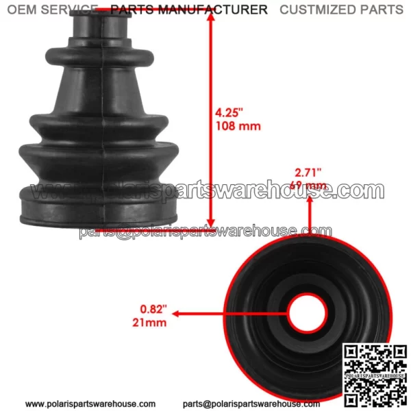 Front Right Left Axle CV Boot Kit for Polaris RZR S 800 EFI 2009-2013 2014 - Image 2