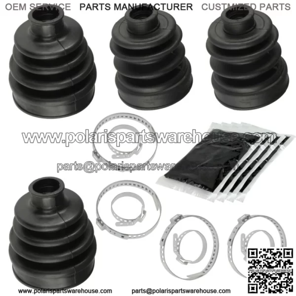Rear Axle Outer And Inner CV Boot Kit for Yamaha Rhino 700 YXR700F Fi 2008-13(For: Yamaha Rhino 700) - Image 2