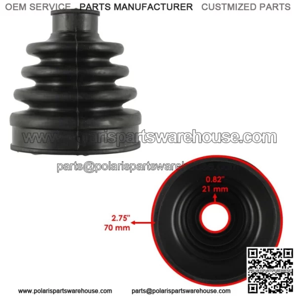 Rear Axle Outer And Inner CV Boot Kit for Yamaha Rhino 700 YXR700F Fi 2008-13(For: Yamaha Rhino 700) - Image 4
