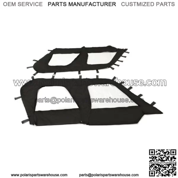 Soft Upper Door Enclosure Set For 2012-2021 Kawasaki Teryx4 4 seat UTV models For: Kawasaki Teryx4 800