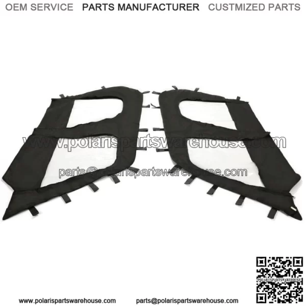 Soft Upper Door Enclosure Set For 2012-2021 Kawasaki Teryx4 4 seat UTV models For: Kawasaki Teryx4 800 - Image 3