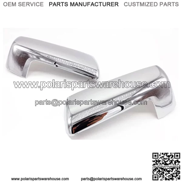 Fits 2019-2020 Silverado 1500 2pcs Chrome Replacement Mirror Cap Cover With Clip (For: Chevrolet Silverado 1500)