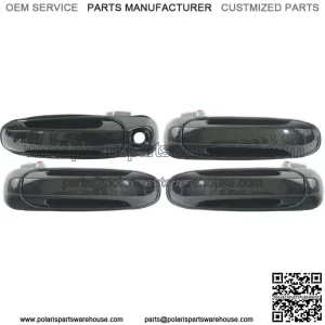 NEW Exterior Door Handle SET Carbon Fiber Look For 02-08 Dodge Ram  (For: Chevrolet Silverado 1500)