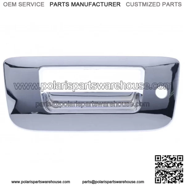 For Chrome Tailgate Handle Bezel with Keyhole 07 - 14 Silverado Sierra 1500 2500 (For: More than one vehicle)
