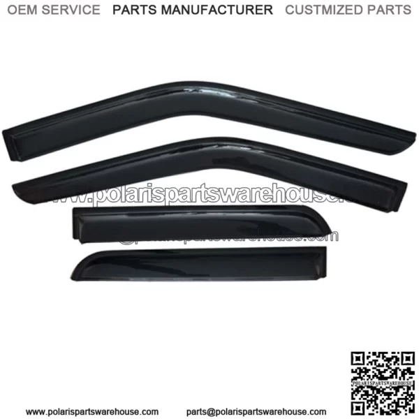4pcs Out Channel Window Visors Rain Guards For 2015-2020 Ford F150 Supercrew Cab (For: Ford F-150)