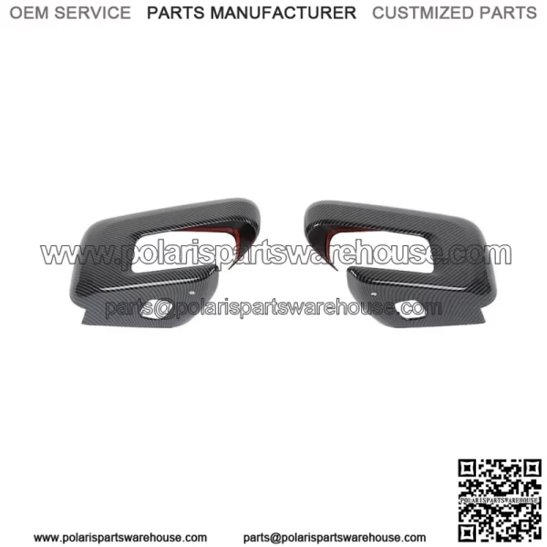 Side Rearview Mirror Caps Cover Trim For Ford F150 2021 2022 2023 Carbon Fiber (For: Ford F-150)