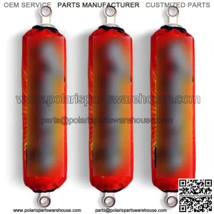 Red Shock Covers Honda Racing TRX 250 TRX 300 TRX 400 EX TRX400 X Set of 3 For: Honda FourTrax 200
