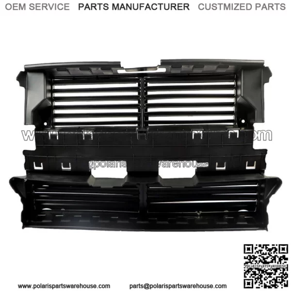 Front Bumper Grille Radiator Shutter W/O Motor For 2013-2016 Ford Fusion 2.0L - Image 2