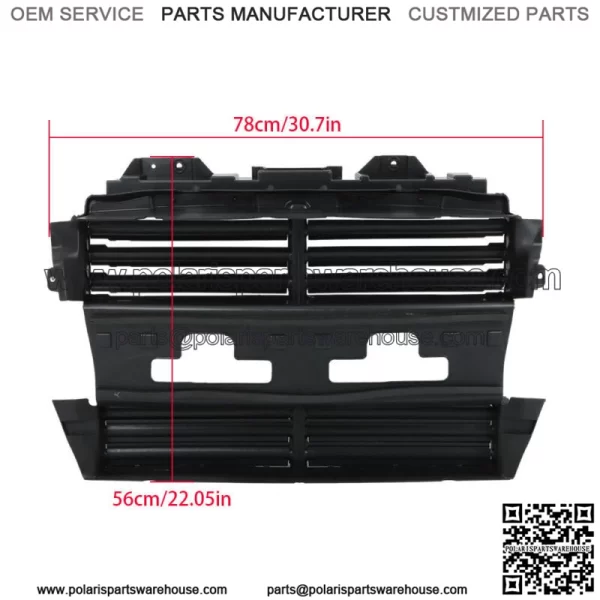 Engine Radiator Grille Shutter W/ Motor Front For 2013-2018 2019 Ford Explorer - Image 2