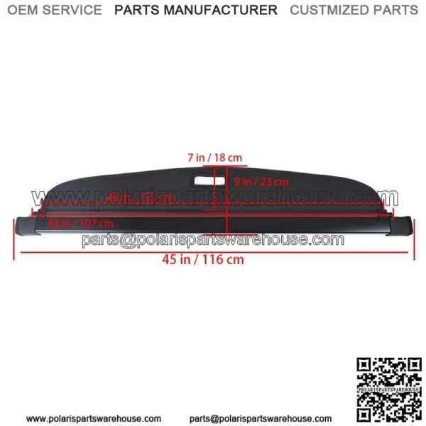 Retractable Cargo Cover Shield Security Trunk Shade For Toyota Prius 2016-2020 - Image 5