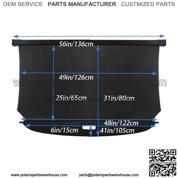 For 2012-2015 Mercedes-Benz ML350 Trunk Cargo Cover Privacy Tonneau Shield Shade - Image 5