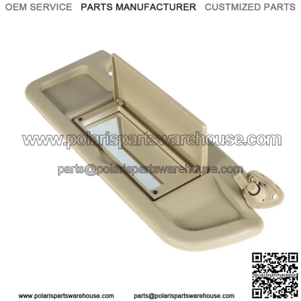 Passenger Right Side Pearl Ivory Tan Sun Visor For 2006-2011 Honda Civic - Image 5
