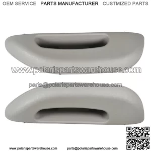 Front Left+Right Pair Inner Door Armrest Handle Cover For Chevy GMC 96 1997-2002