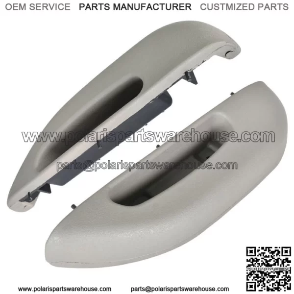 Front Left+Right Pair Inner Door Armrest Handle Cover For Chevy GMC 96 1997-2002 - Image 3