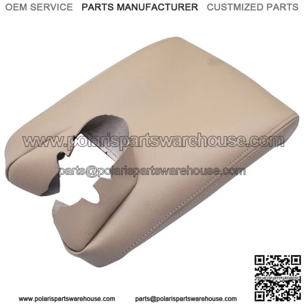 For 2009-2013 2014 Acura TL Center Console Lid Armrest Cover Tan Vinyl Leather - Image 2