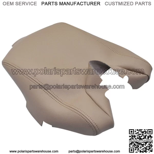 For 2009-2013 2014 Acura TL Center Console Lid Armrest Cover Tan Vinyl Leather - Image 5